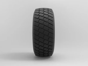 Front wheel from truck 3D Model