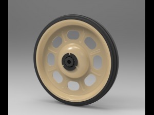 Wheel from barrow 3D मॉडल