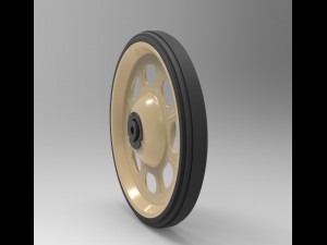 Wheel from barrow Model 3D