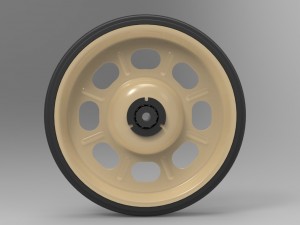 Wheel from barrow Model 3D