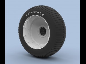Wheel from monster truck Modelo 3D