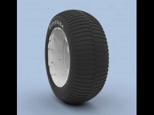 Wheel from monster truck 3D Model