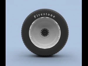 Wheel from monster truck 3D Model