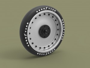 Wheel from record jet car 3D मॉडल