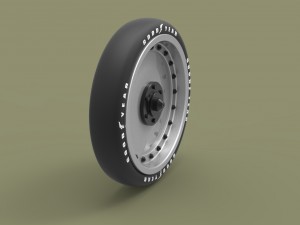 Wheel from record jet car 3D 모델