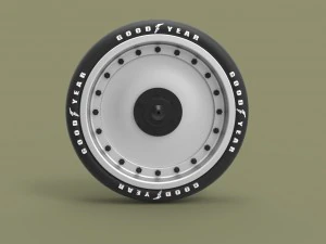 Wheel from record jet car 3D Model