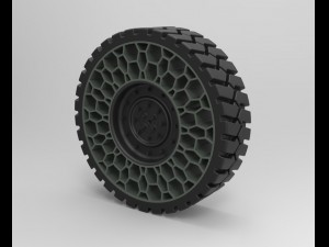 Twheel for hammer h1 3D Model