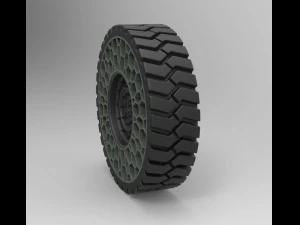Twheel for hammer h1 3D Model