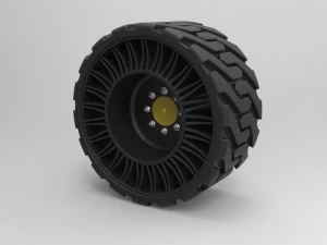 Twheel do carregador frontal Modelo 3D