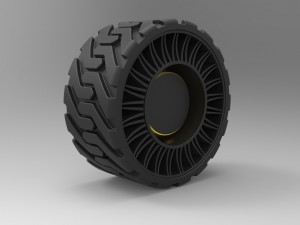 Twheel from front loader 3D मॉडल