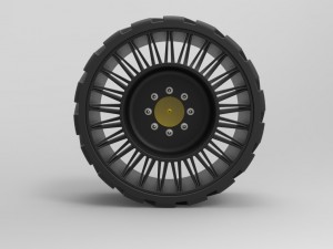Twheel from front loader 3D मॉडल