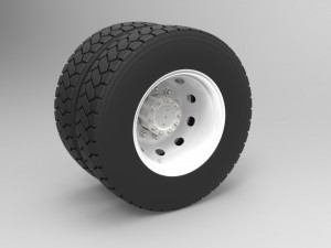 Rear wheel from truck Modelo 3D