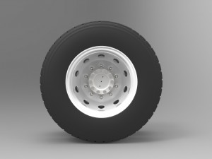 Rear wheel from truck Model 3D