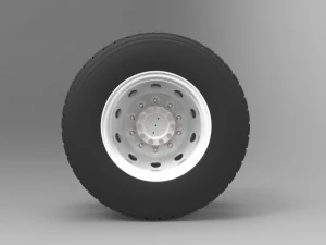 Rear wheel from truck 3D Model