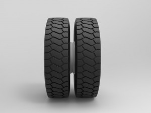 Rear wheel from truck Model 3D