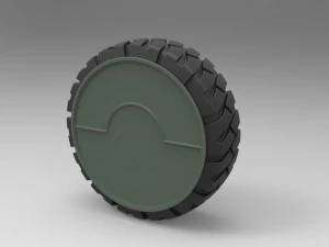 Ruota fuoristrada Modello 3D