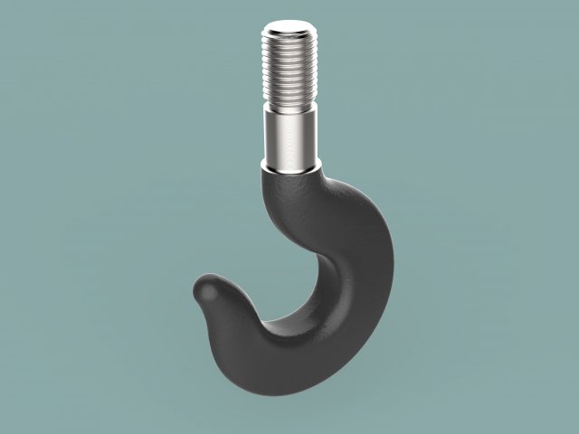 Lifting hook 3D मॉडल .c4d .max .obj .3ds .fbx .stl .blend 