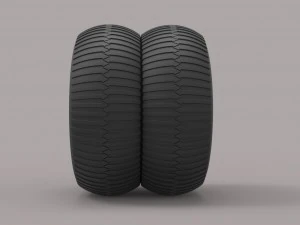 Double wheel from monster truck 3D Model
