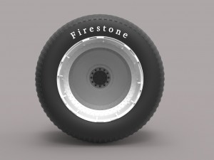 Double wheel from monster truck 3D Модель