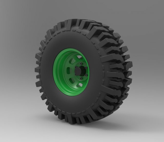 Offroad wheel Modello 3D .c4d .max .obj .3ds .fbx .stl .blend 