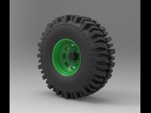 Offroad wheel 3D Model