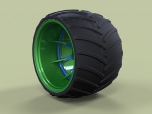 Offroad wheel Model 3D