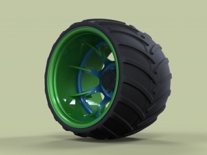 Offroad wheel Model 3D