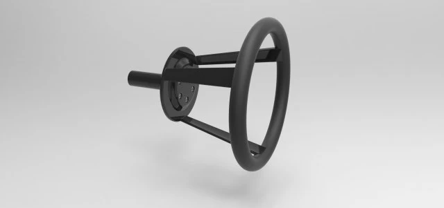 Stearing wheel 2 3D Model .c4d .max .obj .3ds .fbx .stl .blend 