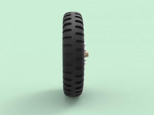 Wheel from old truck 3D Model