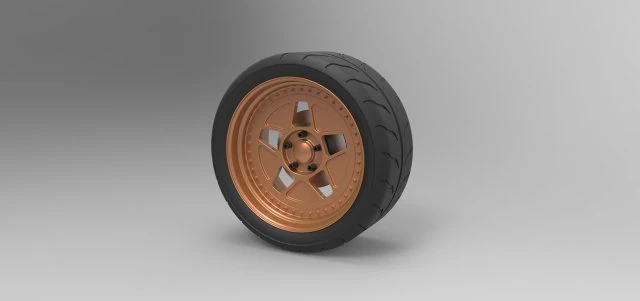 Wheel from hoonicorn rtr 3D Model .c4d .max .obj .3ds .fbx .stl .blend 