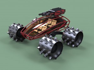 Zombie compactor Modelo 3D