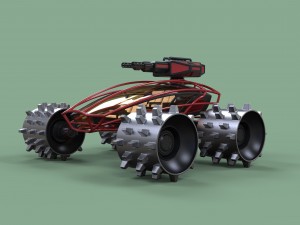 Zombie compactor Modèle 3D