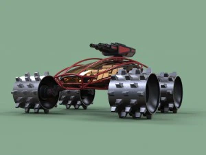Zombie compactor 3D Model