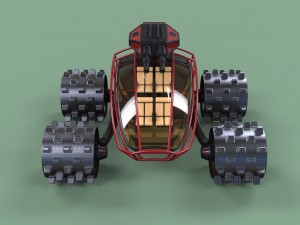 Zombie compactor Modèle 3D