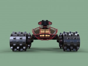 Zombie compactor Modèle 3D