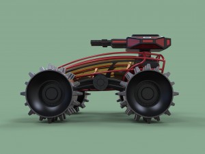 Zombie compactor Modèle 3D