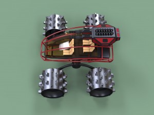 Zombie compactor Modèle 3D