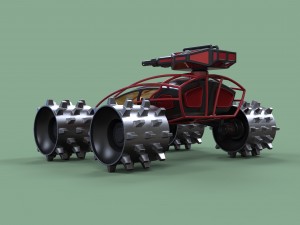 Zombie compactor Modèle 3D