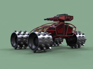 Zombie compactor 3D Model