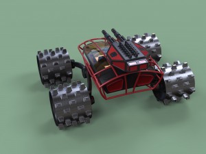 Zombie compactor Modèle 3D