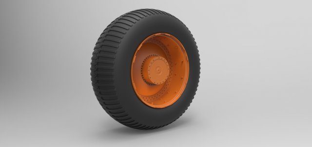 Wheel from overland train Modello 3D .c4d .max .obj .3ds .fbx .stl .blend 