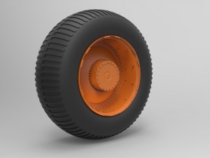 Wheel from overland train Modelo 3D