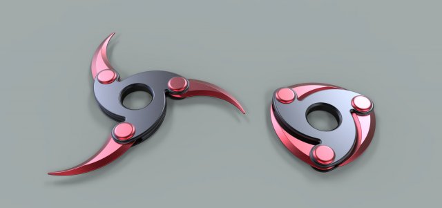 Shuriken 3 Modelo 3D .c4d .max .obj .3ds .fbx .stl .blend 