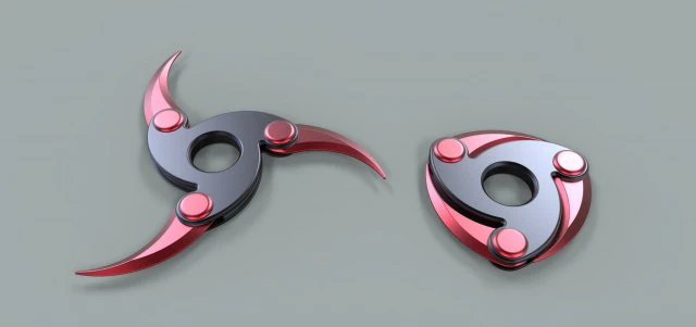 Shuriken 3 3D Model .c4d .max .obj .3ds .fbx .stl .blend 
