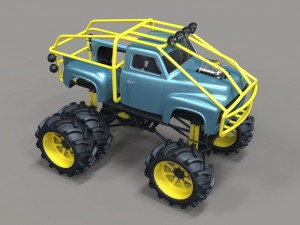 Mud truck 3 3D 모델
