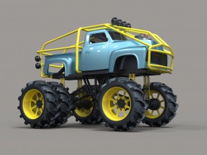 Mud truck 3 Modelo 3D