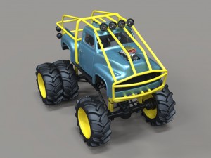 Mud truck 3 Modelo 3D