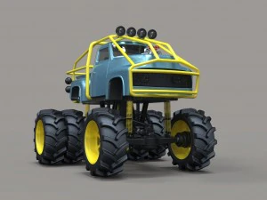 Mud truck 3 3D Model
