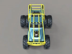 Mud truck 3 3D Model