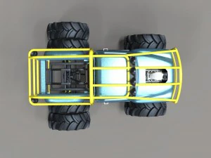 Mud truck 3 3D Model